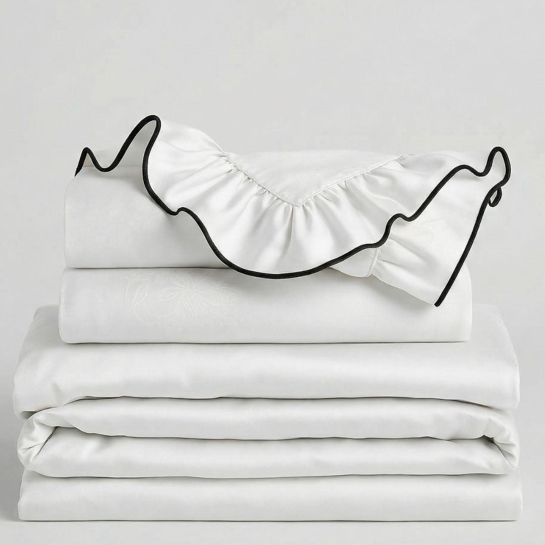 רויאל סאטן 400 חוטים וינטג תחרה