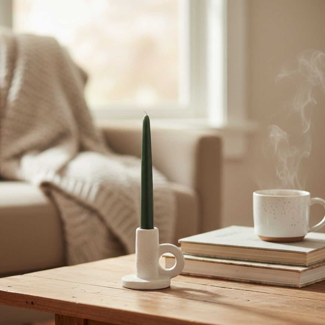 פמוט ANTIQUE בטון סהרה