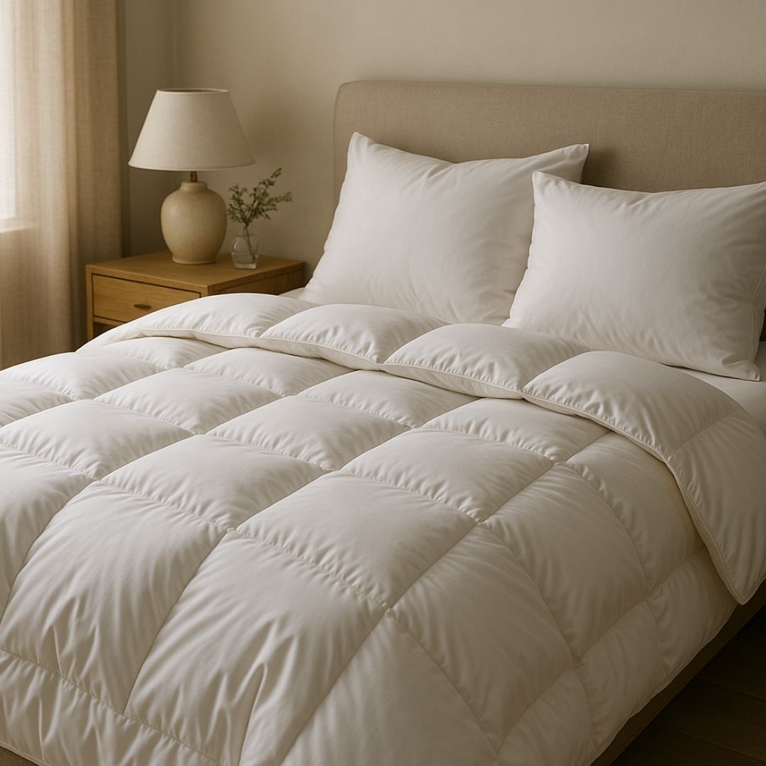 שמיכת פלומת נוצות אווז